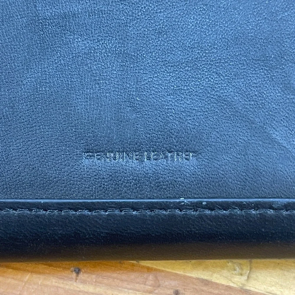 Unbranded Womens Leather Wallet Black Multi-Section 5